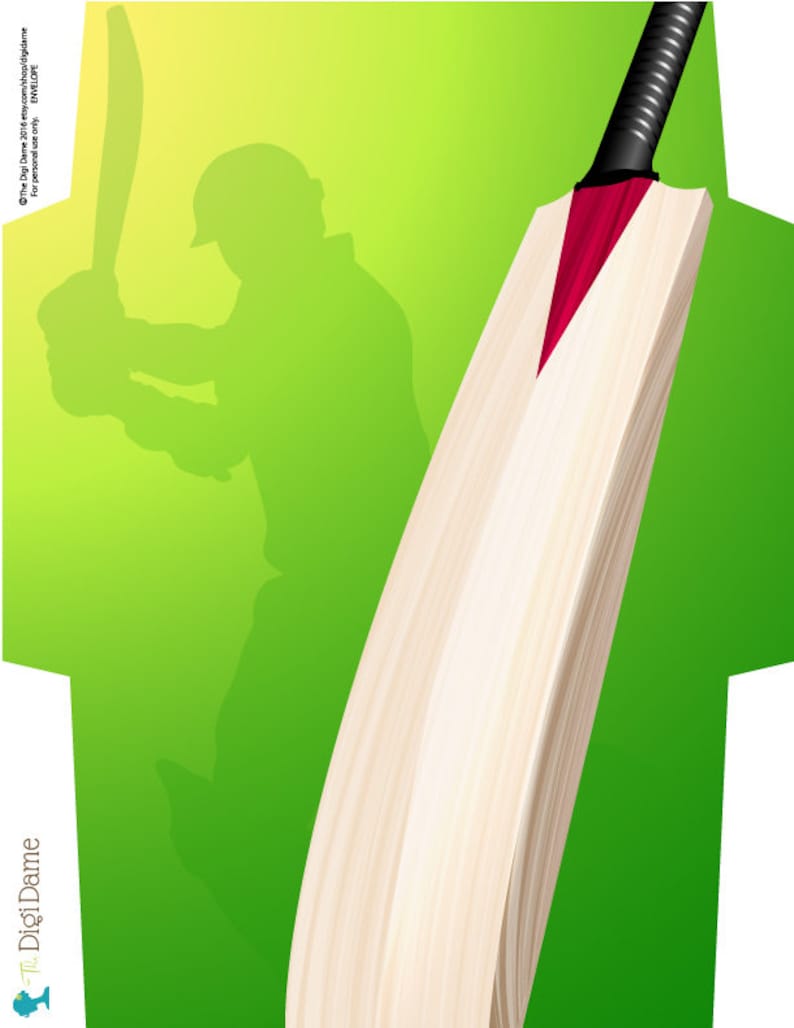 Cricket Printable Party Invitation Template 5x7in Green and Etsy Cricket Printable Party Invitation Template 5x7in Green and Etsy