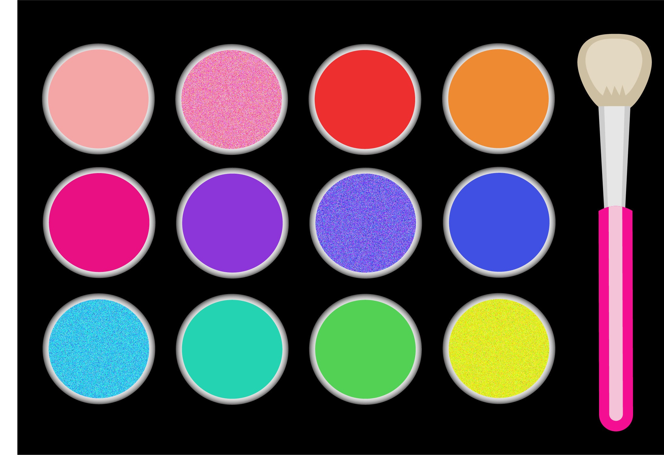 Make Up Palette Template Make Up Palette Template