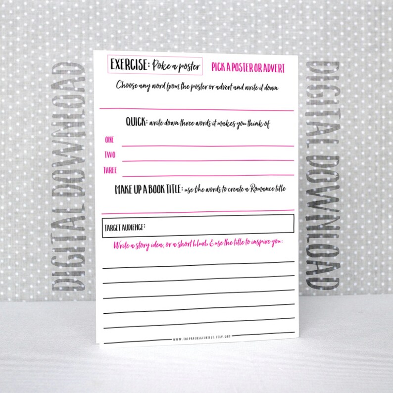 Writing Prompts Printable Worksheets Ideas and Writing | Etsy