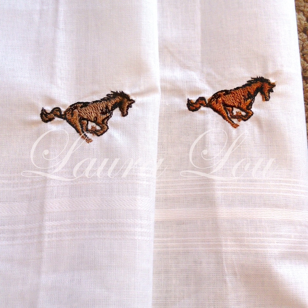 Animal Themed Embroidered Handkerchief - white personalised hankie, animal motif embroidery,
