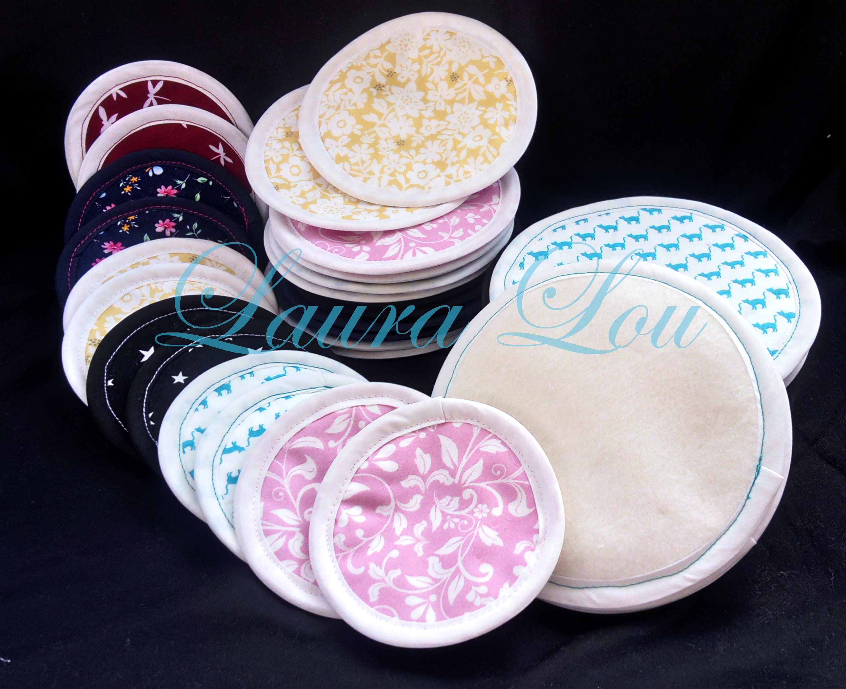 Eco Reusable BREAST PADS Pairs Packs and Sets Etsy