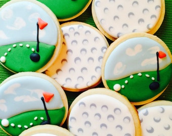 cookies retirement golf decorated sugar custom annie inspired themed