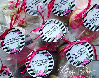 108 Valentine/'s Day Kisses Labels Valentine Party Favor Kate Spade Inspired