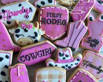My First Rodeo Cookies, 1st Rodeo Birthday
