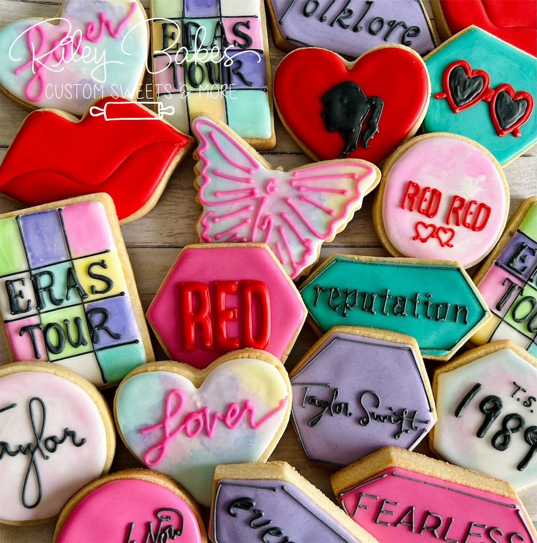 Taylor Swift Cookies, Taylor Swift Inspired, Swiftie Gift - Etsy