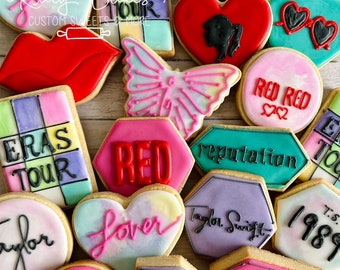 Taylor Swift Cookies, Taylor Swift Inspired, Swiftie Gift