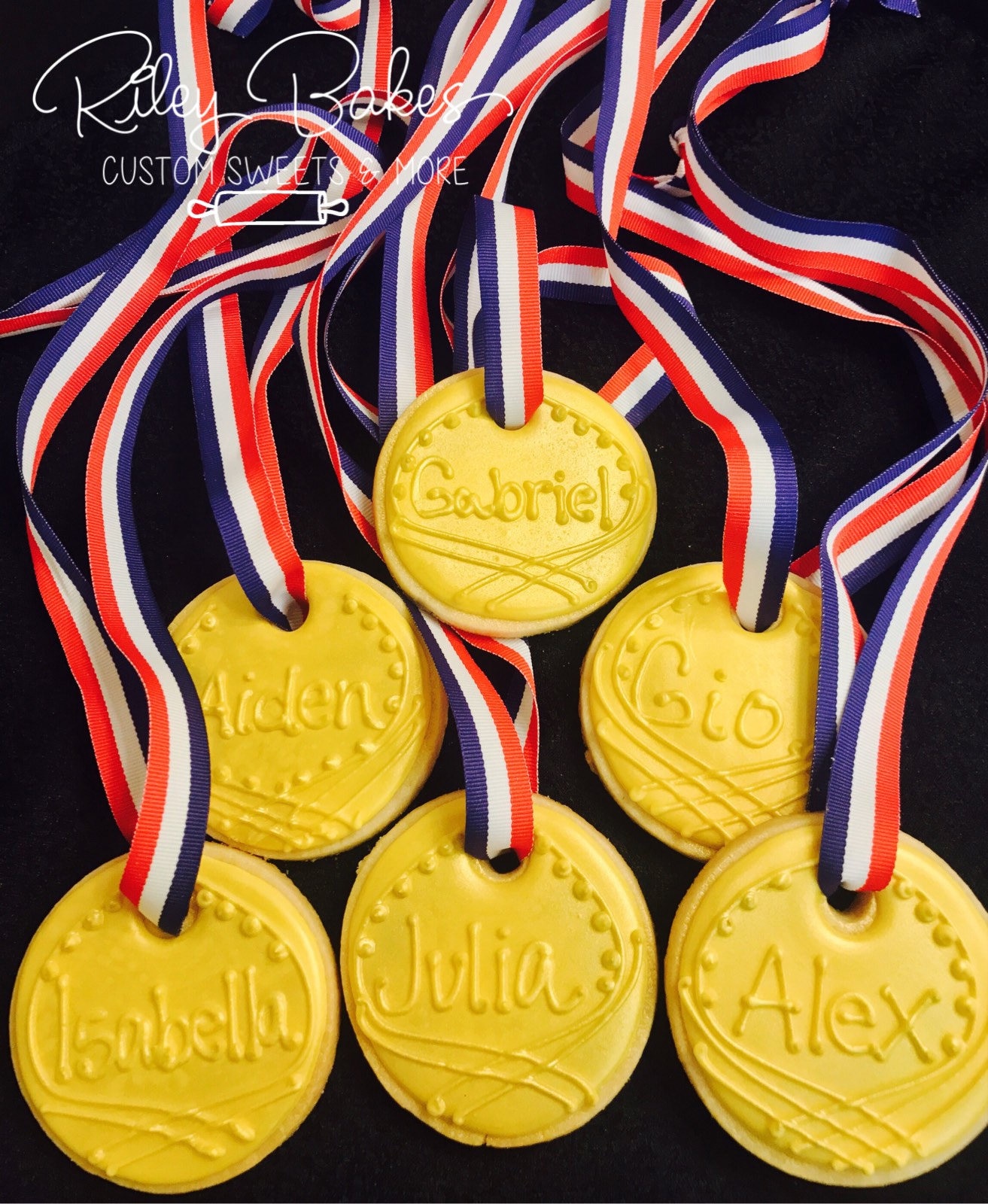 Biscuits de médaille d'or, fête olympique, cadeaux d'anniversaire