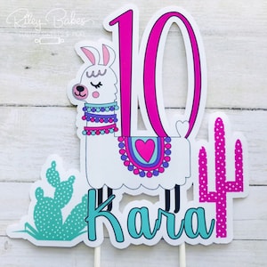 Custom Llama Cake Topper: Baby Shower Birthday Centerpiece