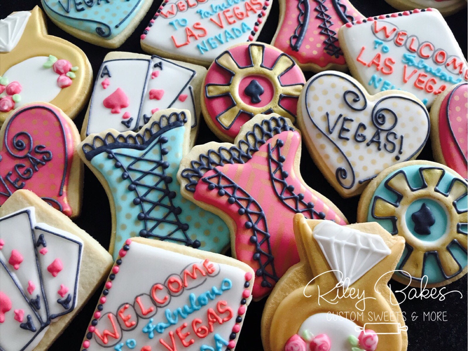 Vegas Cookies Casino Cookies Vegas Favors Bachelorette Etsy Singapore