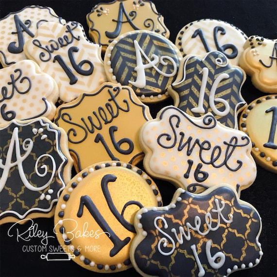 Sweet 16 Cookies Sweet Sixteen Party Sweet 16 gift sweet 16 | Etsy