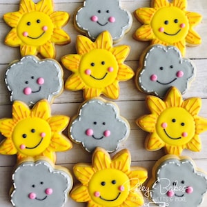 You Are My Sunshine Cookies: Baby Shower Birthday Set
