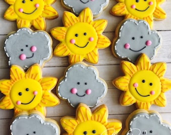 You Are My Sunshine Cookies: Baby Shower Birthday Set