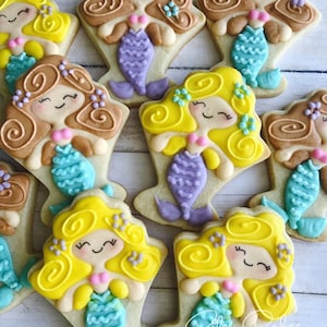 Mermaid Cookies, Mermaid Birthday