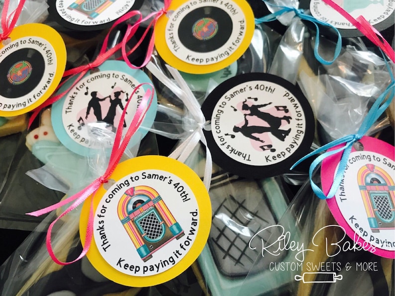 Sock Hop Party Favor Tags Sock Hop Party Decorations Sock Etsy