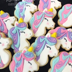 Unicorn Cookies, Unicorn Birthday image 2