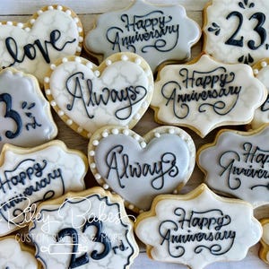 Anniversary Gift Cookies, Anniversary Party