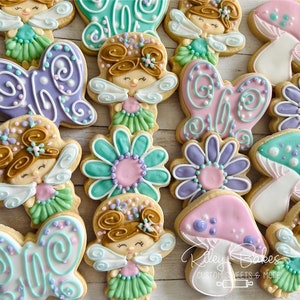 Enchanted Garden Cookies: Fairy Party Favors, 1 Dozen