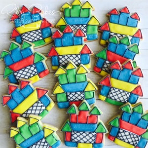 Bounce House Birthday, Jump Birthday Party, Bounce House Birthday party cookies, blunce house favors, birthday party favors