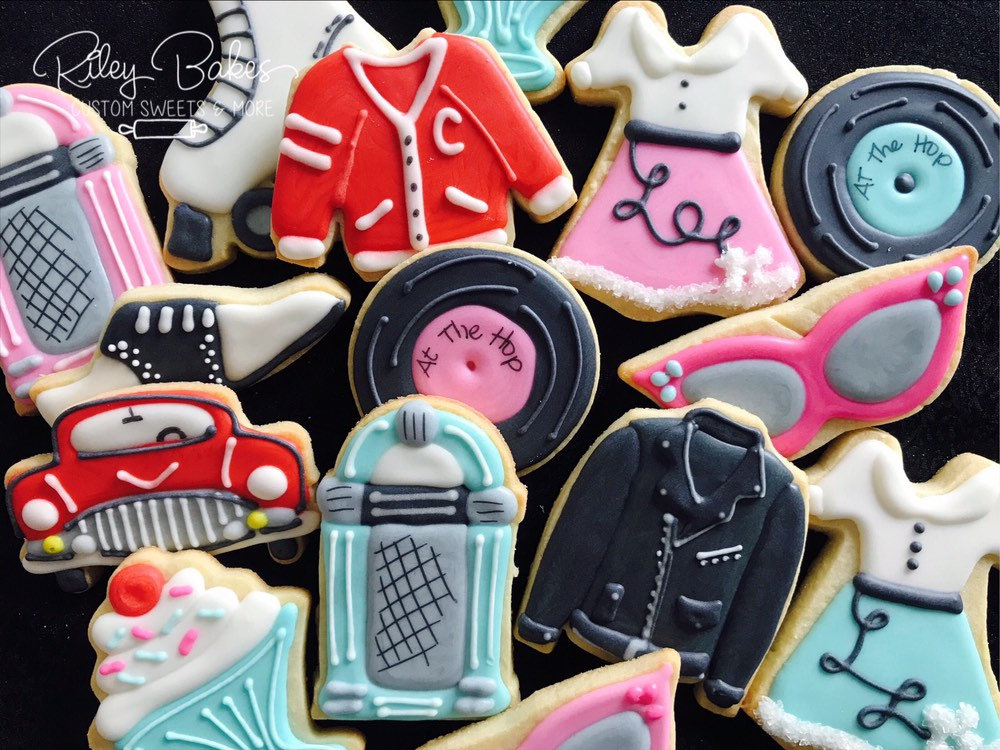 Sock Hop Cookies, Sock Hop Birthday