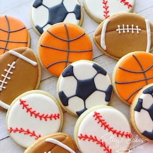 Sports Theme Cookies: Birthday Party Favors