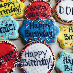 Happy Birthday Cookies, Birthday Gift