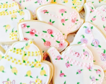 Tea Party Cookies, Tea Party Birthday Party, Tea Party Baby Shower, Bridal Shower Tea Party, Bridal Shower Favors, tea party favors