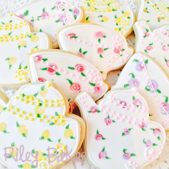 Tea Party Cookies, Tea Party Birthday Party, Tea Party Baby Shower