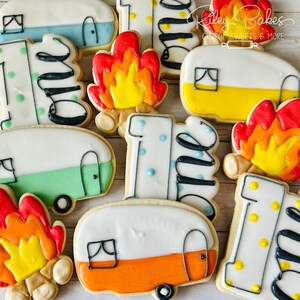 One Happy Camper Cookies, One Happy Camper Birthday