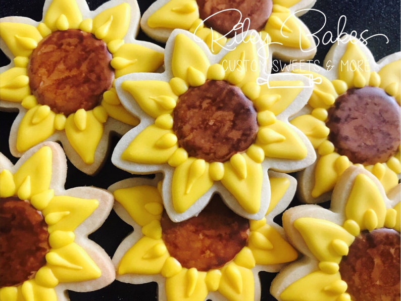 Sunflower Cookies Sunflower Favors image 0