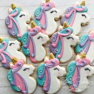 Unicorn Cookies, Unicorn Birthday image 1