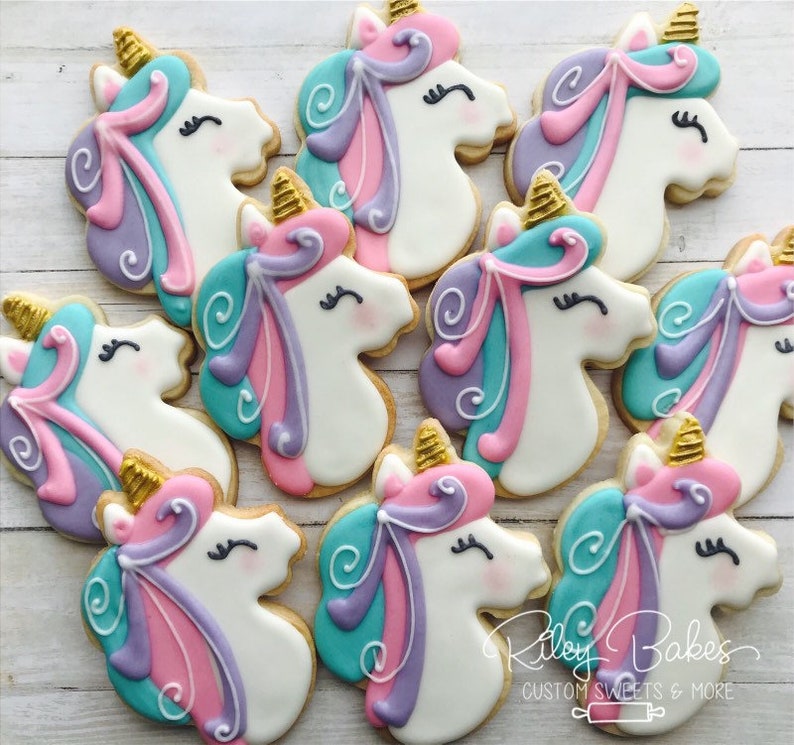 Unicorn Cookies, Unicorn Birthday image 1