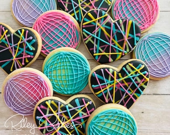 Disco Theme Cookies; Disco Birthday Party