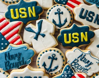 Navy Cookies, Navy Send Off, Navy Bound