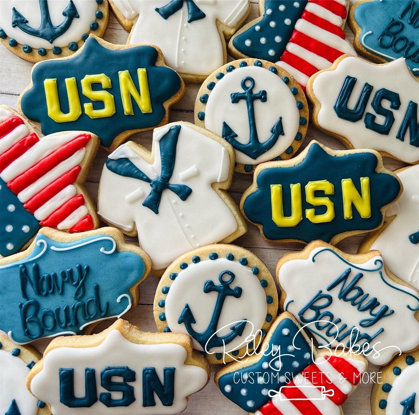 Navy Cookies, Navy Send Off, Navy Bound