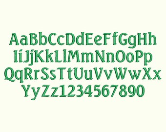 Seagull Embroidery Font Machine Embroidery Monogram Font Designs 4 Size BX Embroidery Fonts - INSTANT DOWNLOAD