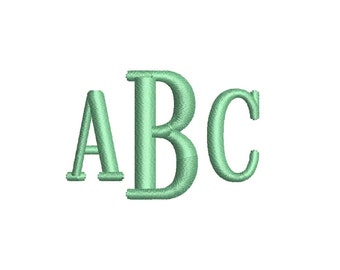 SALE!! Roman 3 Letter Monogram Font Machine Embroidery Monogram Alphabet Designs 3 Size Bx Embroidery Fonts - INSTANT DOWNLOAD