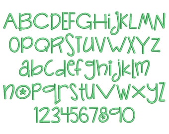 Silly Monkey Font Embroidery Font Machine Embroidery Alphabet Monogram Font Designs 3 Size BX Embroidery Fonts - INSTANT DOWNLOAD