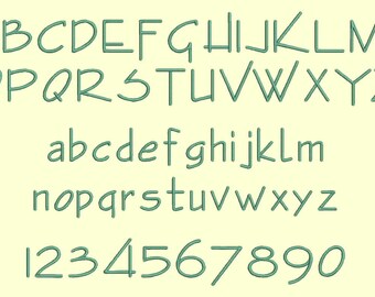 SALE!! Enviro Embroidery Font Machine Embroidery Monogram Font Designs 2 Size 1", 2" Bx Embroidery Fonts - INSTANT DOWNLOAD