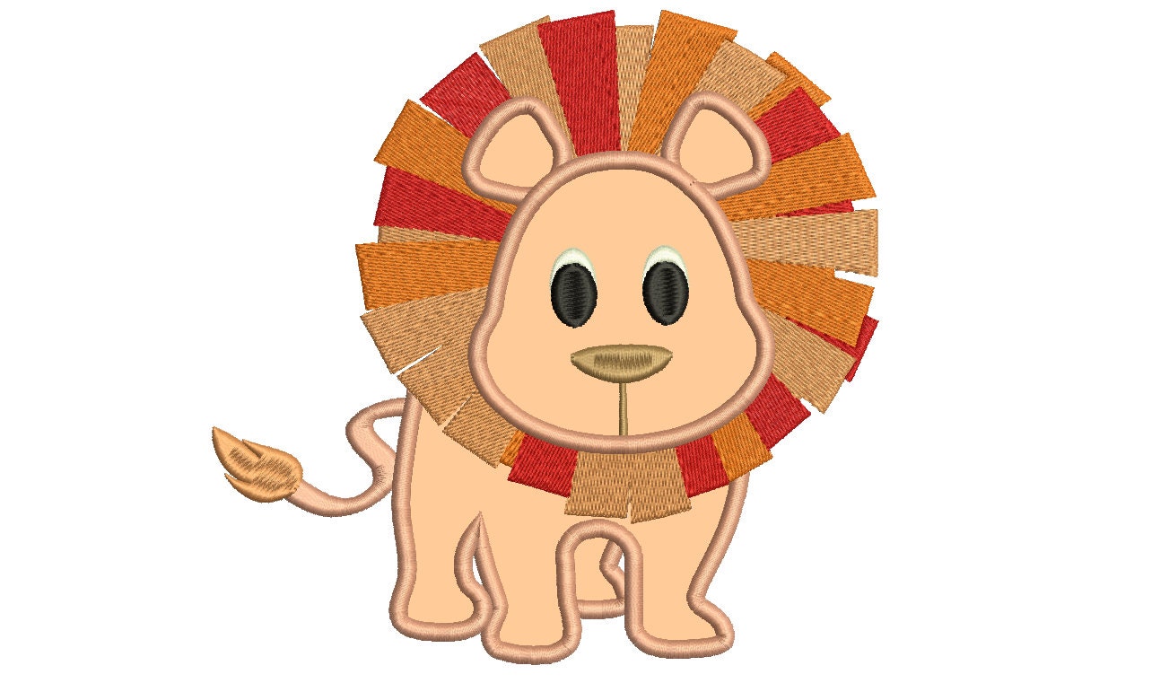 Lion applique embroidery designs machine embroidery designs  etsy Lion applique embroidery designs machine embroidery designs  etsy