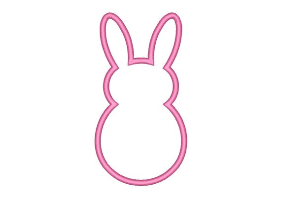 sale bunny outline applique designs outline rabbit machine applique embroidery designs 7 size easter embroidery designs instant download bunny outline