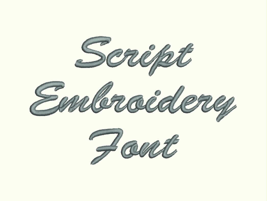 Brush Script Embroidery Font Machine Embroidery Monogram Font Etsy
