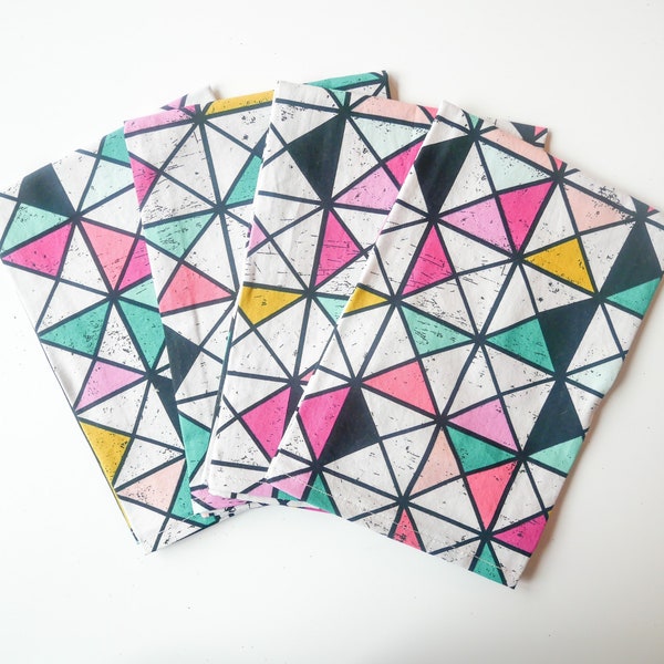 Geometric Napkins Etsy