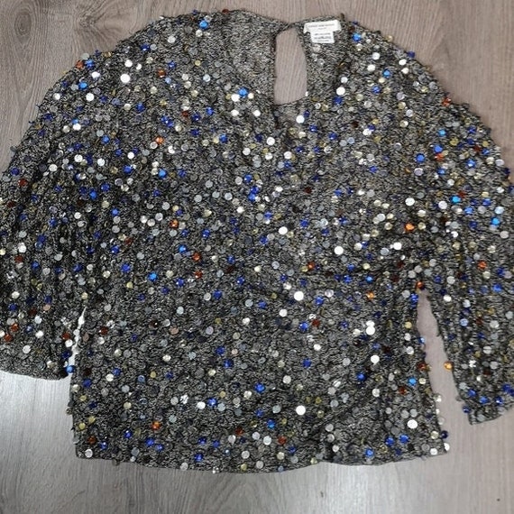 VINTAGE Luxury Designer Dries Van Noten Rhinestone knit Sweater | TheStyleMinr.com