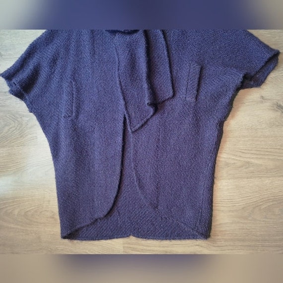 Stunning 70s Vintage Purple Cape Coat - Chic Wool… - image 6