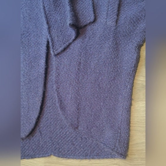 Stunning 70s Vintage Purple Cape Coat - Chic Wool… - image 7