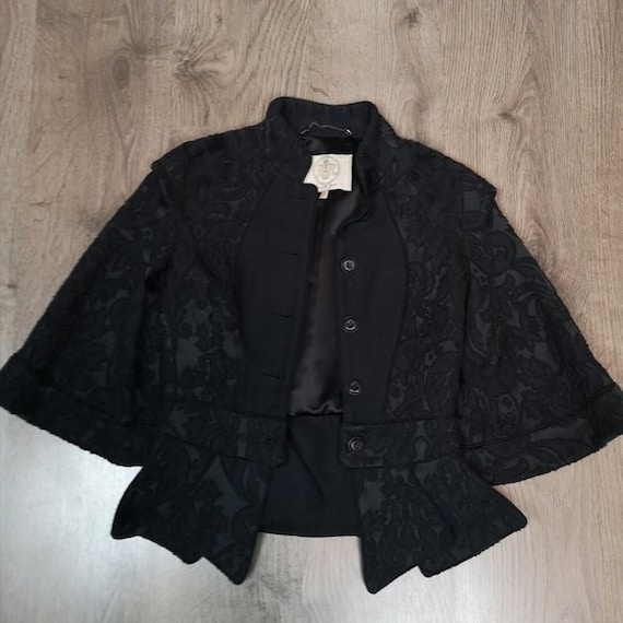 Embrace Victorian Elegance with Vintage Rachel Roy Black Jacket | TheStyleMinr.com