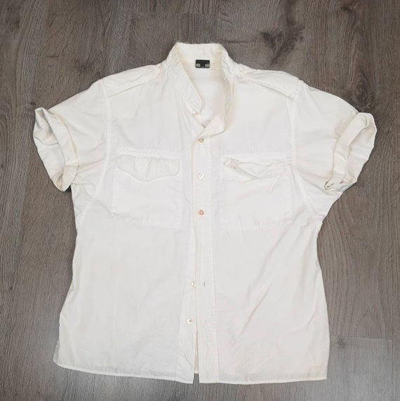 Classic 90s Vintage Jean Paul Gaultier White Shirt | TheStyleMinr.com