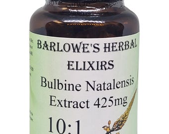Bulbine Natalensis Extract 425mg – 10:1 Vegan Capsules in Glass Bottle – Natural Hormonal Balance