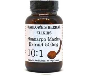 Huanarpo Macho 10:1 Extract - 60 - 500mg Vegi-Caps - Stearate Free, Bottled in Glass!