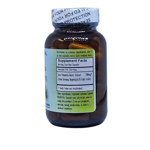 Extracto de saw palmetto con 45 % de ácidos grasos, cápsulas vegetales, sin estearato, ¡envasado en vidrio! Máxima calidad y potencia. BarlowesHerbalElixirs imagen 2